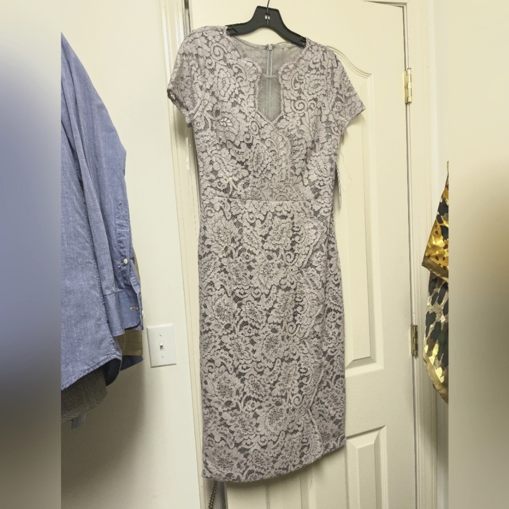 NWT JS Collections lavender lace formal dress size 2
